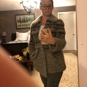 Vintage Icelandic wool coat